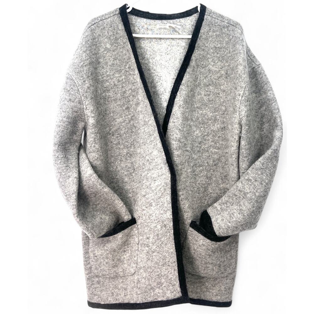LEON MAX | L | Wool Cardigan Jacket Sweater Knit Trimmed Women's Designer